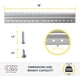 thumbnail image 3 of Espejo francés Hanging System OOK 533212, aluminio, 90,7 kg, 3 of 9