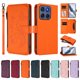 thumbnail image 3 of Funda Cartera Mariposa para [Motorola Edge 2025 5G] con Soporte y Cremallera Naranja, 3 of 6