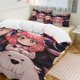 thumbnail image 1 of Spy X Family Anime Home Bed 3-piece Set Classic Japanese Anime Polyester Wash Student Dormitory Set, 1 of 5