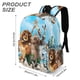 thumbnail image 3 of Madagascar-theme Backpack, Campus style schoolbag Bookbag with Adjustable Shoulder Straps And Large Zip Compartment, Unisex Travel Bags.42x30x15cm, 3 of 6