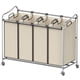 thumbnail image 1 of Clasificador de ropa sucia Simple Houseware Heavy Duty, 4 bolsas cromadas, 1 of 7