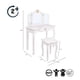 thumbnail image 3 of Tocador Princesa Blanco Con Banquita, 3 of 3