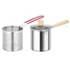 thumbnail image 1 of Olla para freír profunda Sartén universal Mango antideslizante Limpieza conveniente Mini freidora casera Freidora profunda para muslos de pollo frito S, 1 of 5