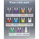thumbnail image 4 of Kit de fusibles Riseuvo, 250 unidades, minifusibles para automóviles ATM, 4 of 7