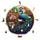 thumbnail image 2 of Rose Blue Peacock Wooden Puzzle, Special-shaped Animal Puzzle, Decompressing Difficult Educational Toys For Adults, Birthday Holiday Gift For Adult Men And Women, Couple Family Gift, Wooden Toys, 2 of 2