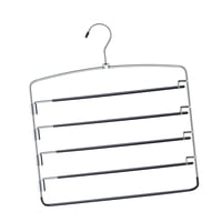 Magideal - Pantalones Pantalón De Colgador 5 Capas Fáciles De Instalar Ropa De Ropa Sin Deslizamiento Estante Para Pantalones Para Ropa De Dormitorio Bufanda En