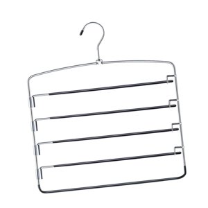 Magideal - Pantalones Pantalón De Colgador 5 Capas Fáciles De Instalar Ropa De Ropa Sin Deslizamiento Estante Para Pantalones Para Ropa De Dormitorio Bufanda En