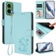 thumbnail image 2 of Motorola MOTO G35 5G Funda Billetera con Estampado de Gato, Verde Claro, 2 of 6