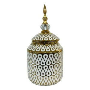 Genérico - Potiche Decorativo Centro Mesa Recipiente Tapa Adorno Jhn