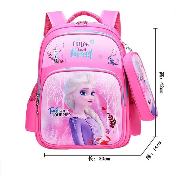 Disney Frozen Elsa Anna Cartoon Schoolbag Girls Backpack Children Primary School Schoolbag Children Backpack Schoolbag Mochila