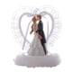 thumbnail image 1 of Pareja De Boda Estatuilla Decoración Para Tarta Decoración Romántica Recuerdo Regalo Cristal Amor Peque?o, 1 of 5