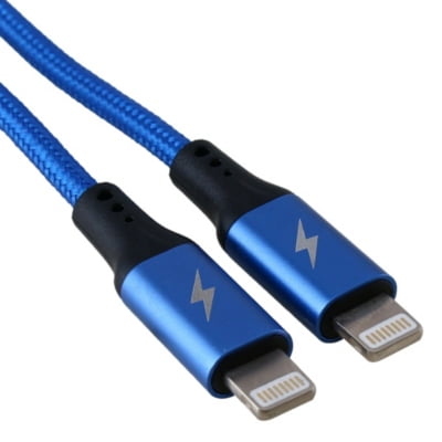 Klee - Cargador Auto Dual Usb Cable Usb Doble Lightning