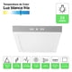 thumbnail image 2 of Pack 4 Panel Led Foco Plafón Backlite Sob Cuadrado 24w 6500k Blanco, 2 of 7