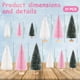 thumbnail image 2 of Minicepillos para botellas Waipfaru de decoración navideña, color rosa, 2 of 3