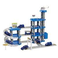 Dblue - Set Armable Pista Autos 3 Niveles Garaje De Policía Dbg1703