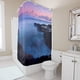 thumbnail image 1 of Cortina de ducha de montaña, juego de cortinas de baño con ganchos, tamaño 60 x 72 pulgadas, 1 of 3