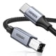 thumbnail image 1 of Cable de impresora USB C a USB B UGREEN de 5 m para MacBook Pro/Air, 1 of 3