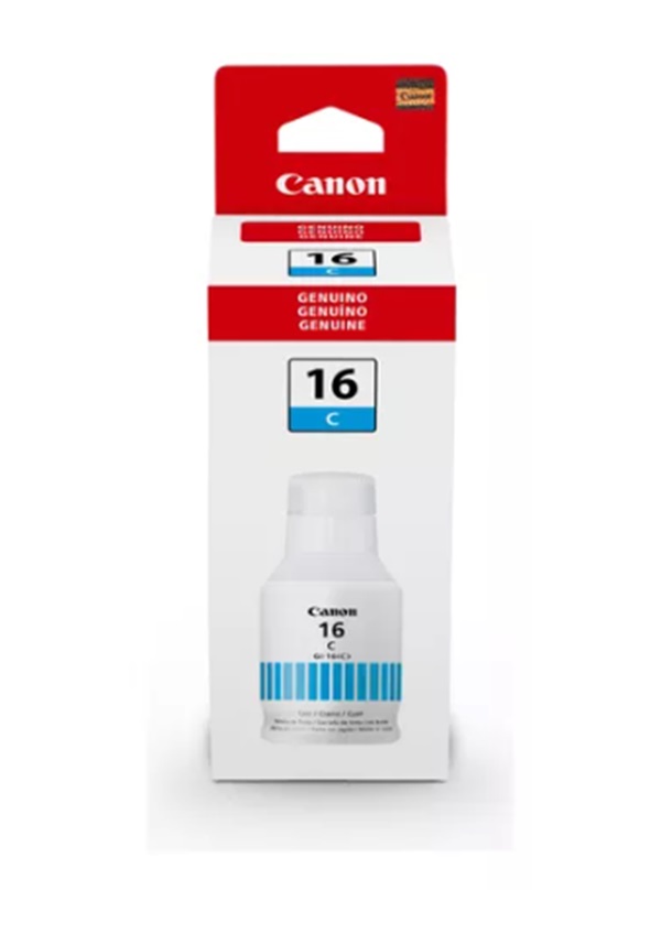 Botella De Tinta Canon Gi 16 Cian 132Ml