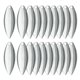 thumbnail image 1 of 20x Cuchillas Giratorias De Metal Acabado Suave Se?uelos De Pesca Que Hacen El Kit De Bricolaje D Plata, 1 of 5