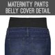 thumbnail image 3 of Jeans Capri de Maternidad Hybrid & Company QM5826A Lavado Oscuro (Talla M), 3 of 3