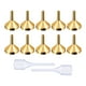 thumbnail image 3 of Mini embudo con cuentagotas de 10 piezas, embudo de aleación de aluminio resistente, multifuncional para rellenar condiciones de champú artístico de, 3 of 5