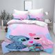 thumbnail image 1 of Stitch Anime Duvet Cover Set Comforte Printed Cartoon Twin Size Bedding Sets Christmas Gifts 3-piece, 1 of 4