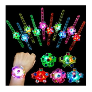 Pulseras Scione Con Iluminación Led, Paquete De 48 Unidades, Regalo De Fiesta Para Niños