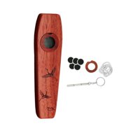 Magideal - Kazoo De Madera, Flauta, Acompañamiento De Guitarra, Fácil De Aprender, Divertido Instrumento De Viento Decorativo, Instrumento Musical Para Exteriore Estilo E