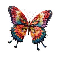 Ioensy - Decoración Colgante De Pared Con Mariposas De Metal Para Patio, Balcón, Interior Y Exterior.