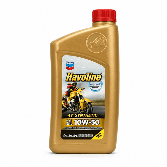 Havoline 4T Synthetic SAE 10W50 1L Aceite Para Moto