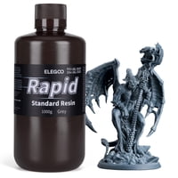 Impresora 3D De Resina Elegoo Rapid 405Nm, Curado Uv, Gris, 1 Kg