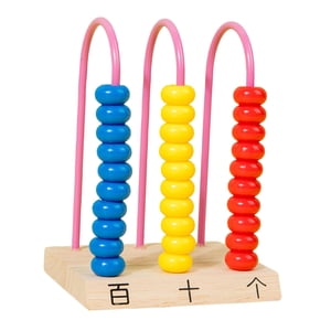 Magideal - Marco De Madera Para Contar, Ábaco Educativo, Juegos De Matemáticas, Ábaco De Madera, Juguete Para Contar Matemáticas Para Niños, Regalo De Cumpleaños 3 Filas