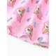 thumbnail image 2 of Vestido para niña pequeña Disney Grogu rosa con fruncido y lazo, 3-4T, 2 of 6