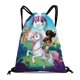 thumbnail image 1 of Nella, la Princesa Caballero Mochila de Cuerdas para Deportes y Gimnasio, Bolsa de Cuerdas Resistente al Agua, Bolsa Cinch, 30×40cm, 1 of 6