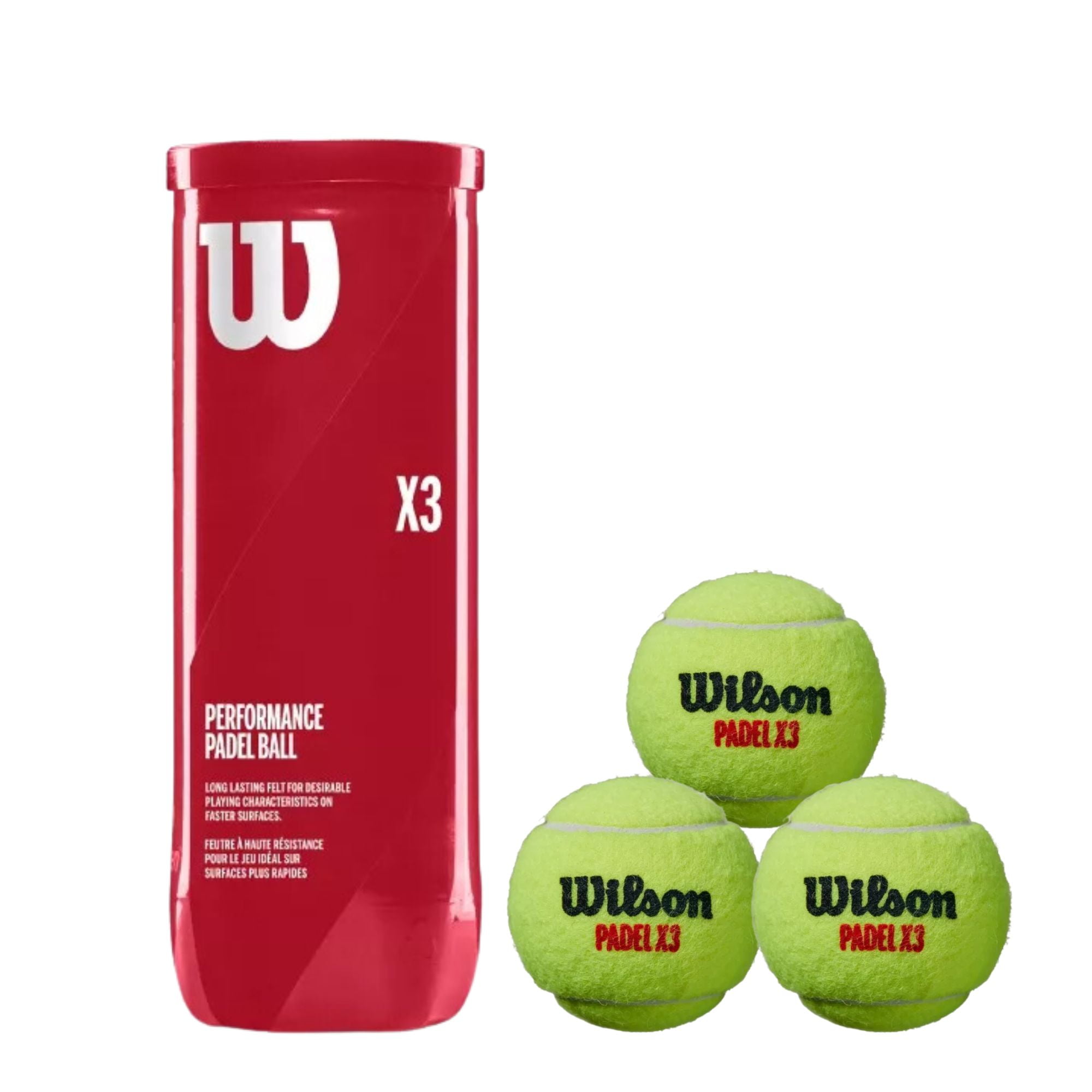 Tarro De Pelotas Wilson Padel Performance X3