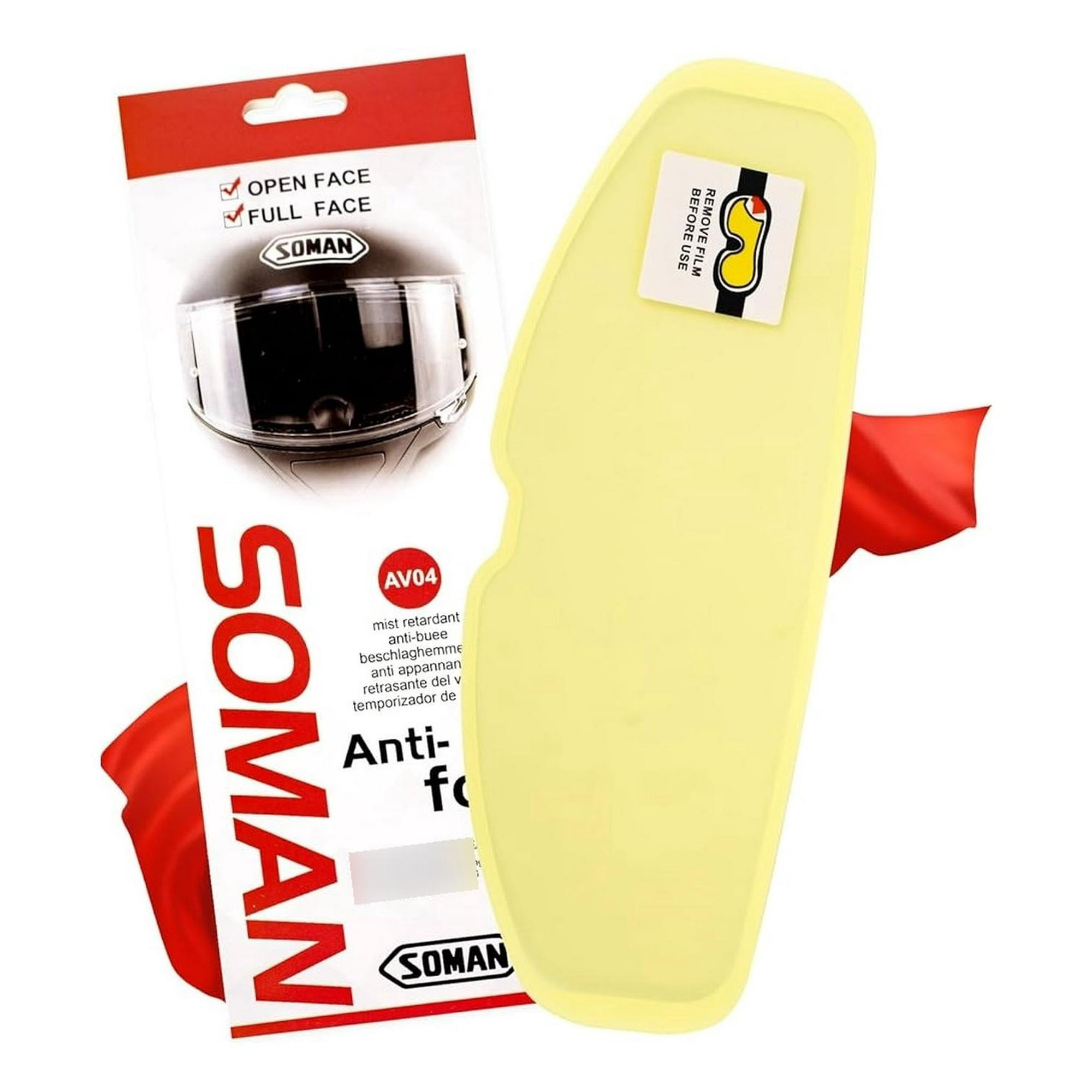 Genérico - Pinlock Y Lámina Antiempañante O Visor Casco De Moto Universal Blanco