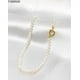 thumbnail image 3 of Collar Perla Blanca Choker 5mm 40cm Broche Timon Baño Oro, 3 of 3