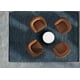 thumbnail image 3 of Alfombra Mushroom grande azul entramado negro, 3 of 3