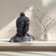 thumbnail image 1 of Estatua geométrica de cabeza de Buda de Figurine Hi-Line Gift Ltd., 1 of 7
