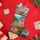 thumbnail image 4 of Brown y Amigos Tema: Calcetines de Navidad, fino lino blanco para colgar en escaleras y chimenea, decoración navideña para el hogar, regalo de Navidad.54cm×38cm, 4 of 5