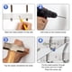 thumbnail image 5 of Soporte de pared de acero inoxidable para guardarropas GlazieVault (paquete de 2), 5 of 7