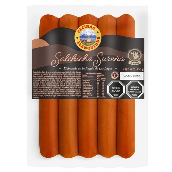 Salchichas Sureña Angus, 250 g