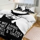 thumbnail image 1 of Juego de ropa de cama con estampado de Michael Myers, funda nórdica y fundas de almohada de 3 piezas para mujeres, hombres y adolescentes., 1 of 3