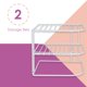 thumbnail image 3 of Estante Sunbeam de 3 Niveles para Esquina, Organizador de Alambre Blanco, 3 of 8