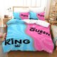 thumbnail image 1 of v664 Bed Sheets New King Queen Lovers Bedding Set Single Twin Full Queen King Size Lover Oil Painting Bed Set Aldult Kid Bedroom Duvetcover 3-Piece Bedding Set (1 Duvet Cover + 2 Pillow Shams) Bed Sh, 1 of 5