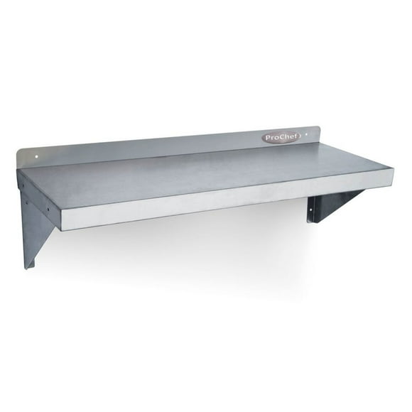 Repisa Mural Lisa 60x30 cm Acero Inoxidable WS-600