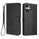 thumbnail image 1 of Funda Billetera con Relieve de Gato para Honor X6D, Negro, 1 of 6