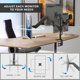 thumbnail image 2 of Soporte de escritorio para triple monitor Mount-It! para 13-32'', 2 of 9