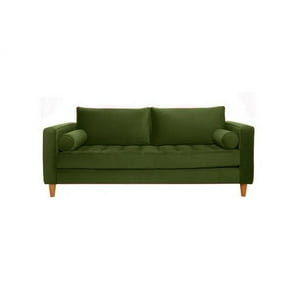 Barra Design - Sofá Charm 3C Felpa Verde