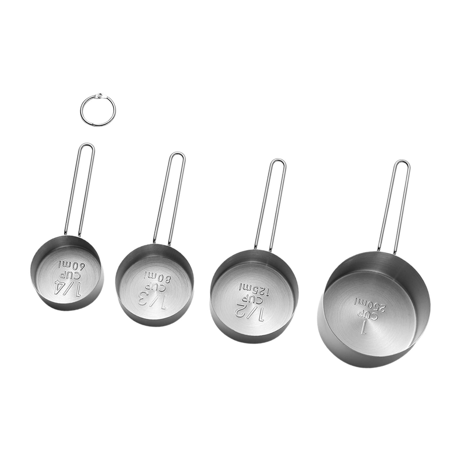 Magideal - Juego De Cucharas Medidoras De 4 Piezas, Cucharas Medidoras, Juego De Medidas De Cucharadita, Cuchara De Café Resistente Para Alimentos Líquidos Secos
